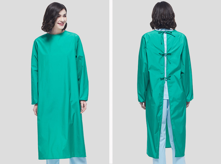 铂雅手术室罩袍防护服透气防水手术袍防静电耐高温可消毒8025c款