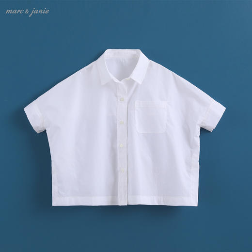 【打折】【中大童 3-10岁】马克珍妮夏装 女童宽版纯棉衬衫20359 商品图0