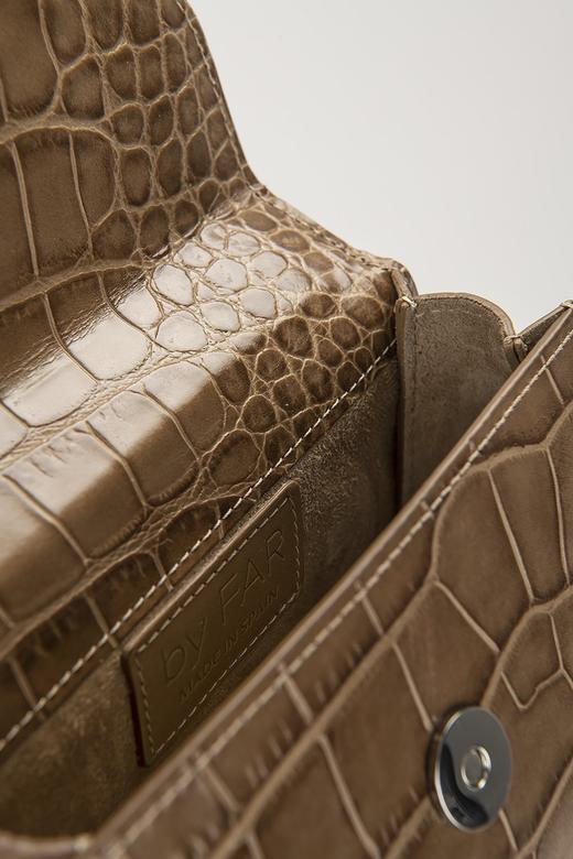 By Far  彩虹镭射/镭射/灰褐色迷你鳄鱼纹迷你两用包 商品图7