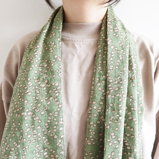 HUGOJIRO薄款长围巾插画小铃兰 商品图2