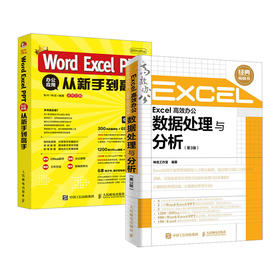 秋叶Office Word Excel PPT 办公应用从新手到高手 办公文书表格制作数据处理分析PPT制作