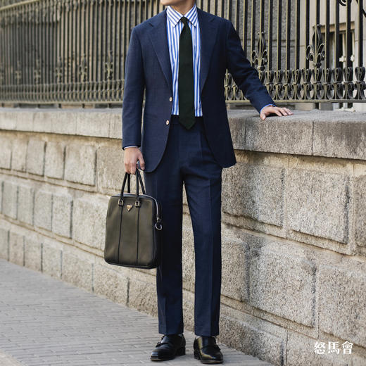 Reda ATTO Super 110's 防污不易皱蓝色千鸟格全麻衬套装 商品图1