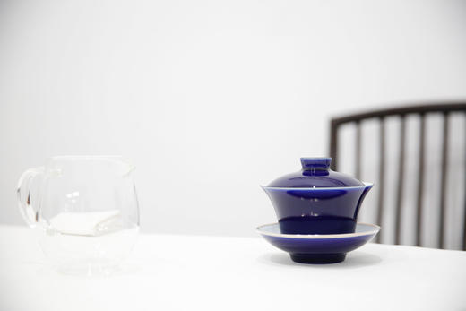 幽蓝清韵-霁蓝盖碗 商品图1