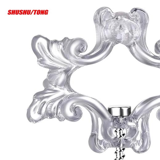 SHUSHU TONG x YVMIN尤目 3D树脂打印透明梨形水晶宝石耳钉女吊坠 ss20ac07pla001ts100 商品图4