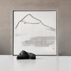 一石一画 - 雪  岭 -智吉水墨原作