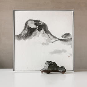 一石一画 - 看山归来 -智吉水墨原作