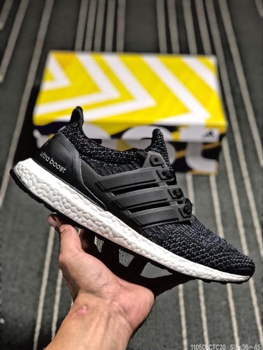 Adidas 阿迪达斯 爆米花 ub 跑鞋 Ultra Boost 3.0 “Black-White” 货号BA8842 尺码36-47 商品图0