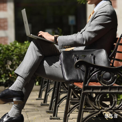 Reda ATTO Super110's 防污不易皱灰色小千鸟格全麻衬套装 商品图7