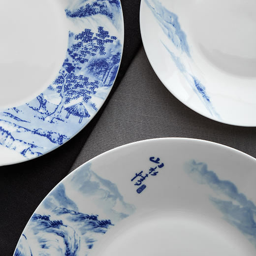 48头山水情骨瓷餐具套装 商品图4