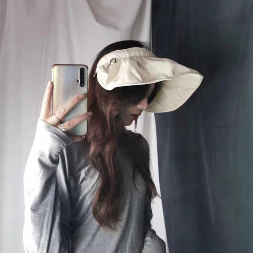 【网红防紫外线遮阳帽贝壳】便捷可折叠 韩版百搭防晒遮脸太阳帽 商品图5