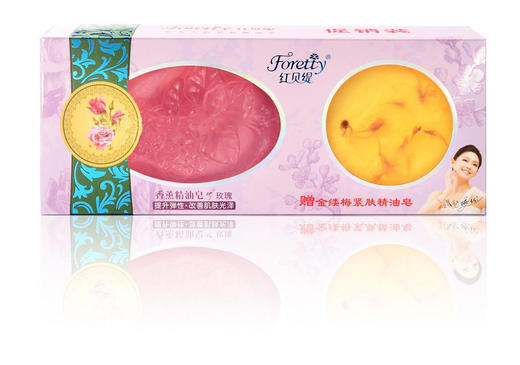 红贝缇玫瑰精油皂+金缕梅促销装120g 商品图0