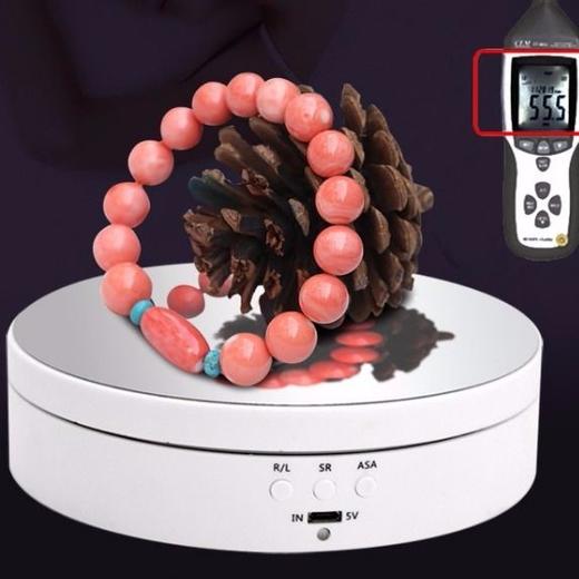 视频拍摄转盘电动可调速充电展示台自动旋转托盘珠宝首饰底座360 商品图4