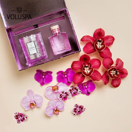 Voluspa香氛礼盒 好莱坞御用浮雕蕾丝杯蜡烛  新年圣诞情人节企业客户精选礼品 商品图0