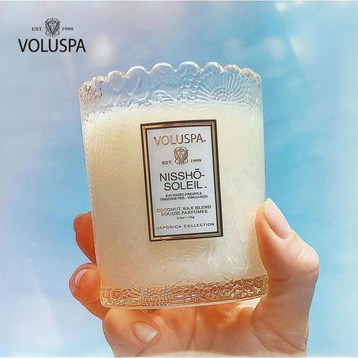 VOLUSPA 山茶花系列小浮雕杯蜡 大蕾丝杯蜡 情人节氛围仪式感 爱心居家必备礼物 商品图7