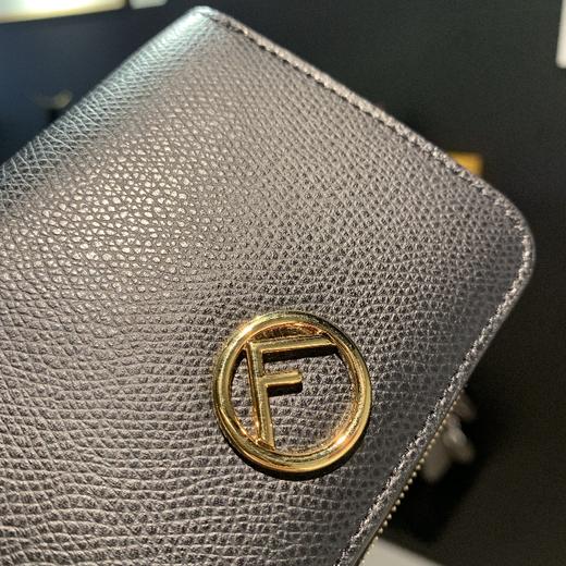 FENDI芬迪F logo black cruise zip  wallet(8M0407 A18B F0KUR)JPY带授权招加盟代理 商品图3