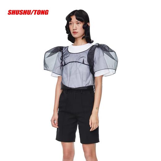 SHUSHU/TONG 泡泡袖硬纱上衣 ss20to17kkf204pk100 商品图1