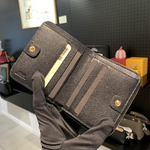 FENDI芬迪F logo black cruise zip  wallet(8M0407 A18B F0KUR)JPY带授权招加盟代理 商品图2