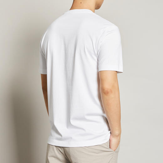 墨麦客男装夏季新款圆领动物刺绣短袖t恤男士白色纯棉体恤衫7367 商品图3