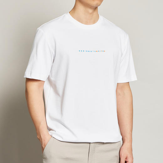 墨麦客男装2020夏季新款圆领字母印花短袖t恤男士纯棉体恤衫7366 商品图0