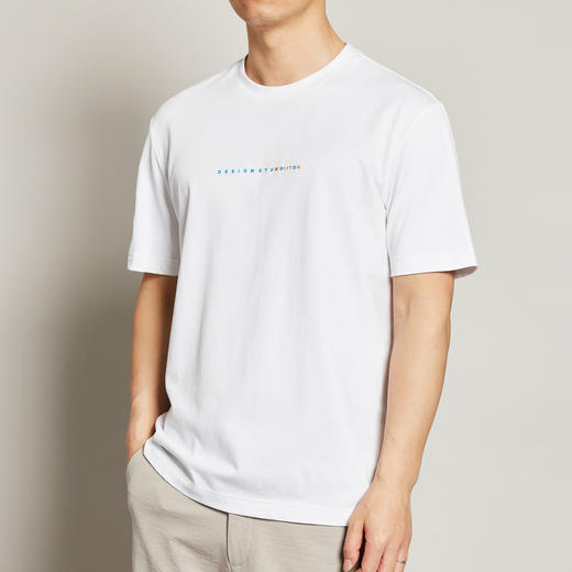 墨麦客男装2020夏季新款圆领字母印花短袖t恤男士纯棉体恤衫7366 商品图1