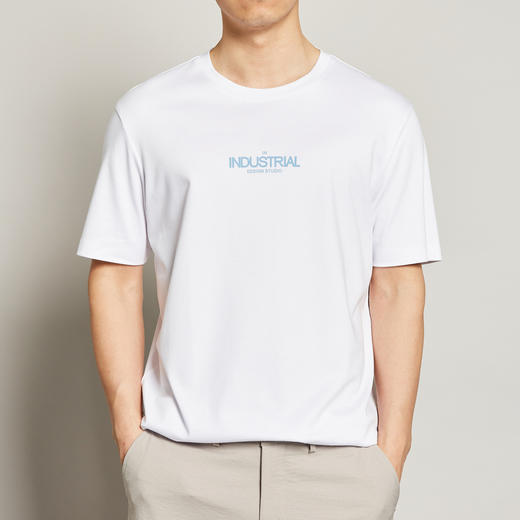 墨麦客男装2020夏季新款圆领短袖t恤男士字母印花纯棉体恤衫7368 商品图2