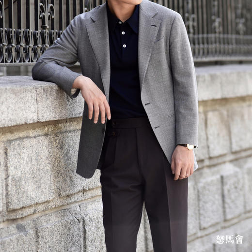 Reda ATTO Super110's 防污不易皱灰色小千鸟格全麻衬套装 商品图1