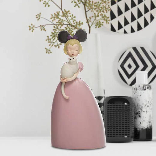 【白夜童话系列】--薄云的猫--艺术家贾晓鸥雕塑作品 商品图0