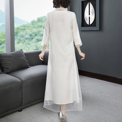 YFN-6816春夏新款古文艺中长款连衣裙 商品图2