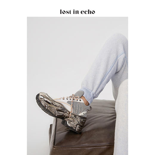 电镀底绑带运动鞋白色 商品图6