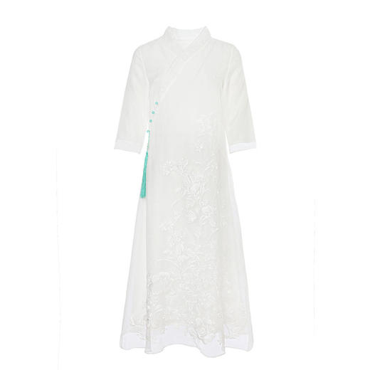 YFN-6816春夏新款古文艺中长款连衣裙 商品图4