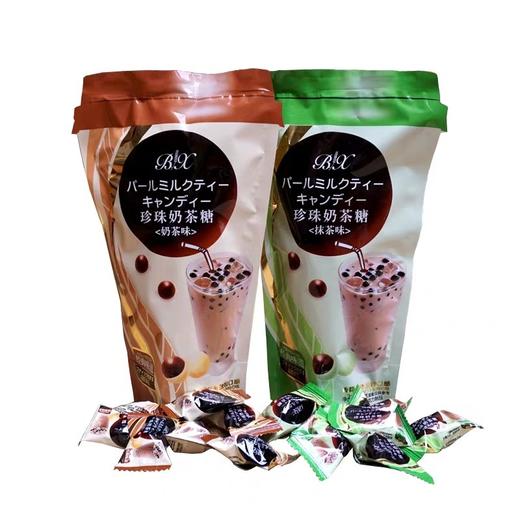 珍珠奶茶糖抹茶味奶茶味