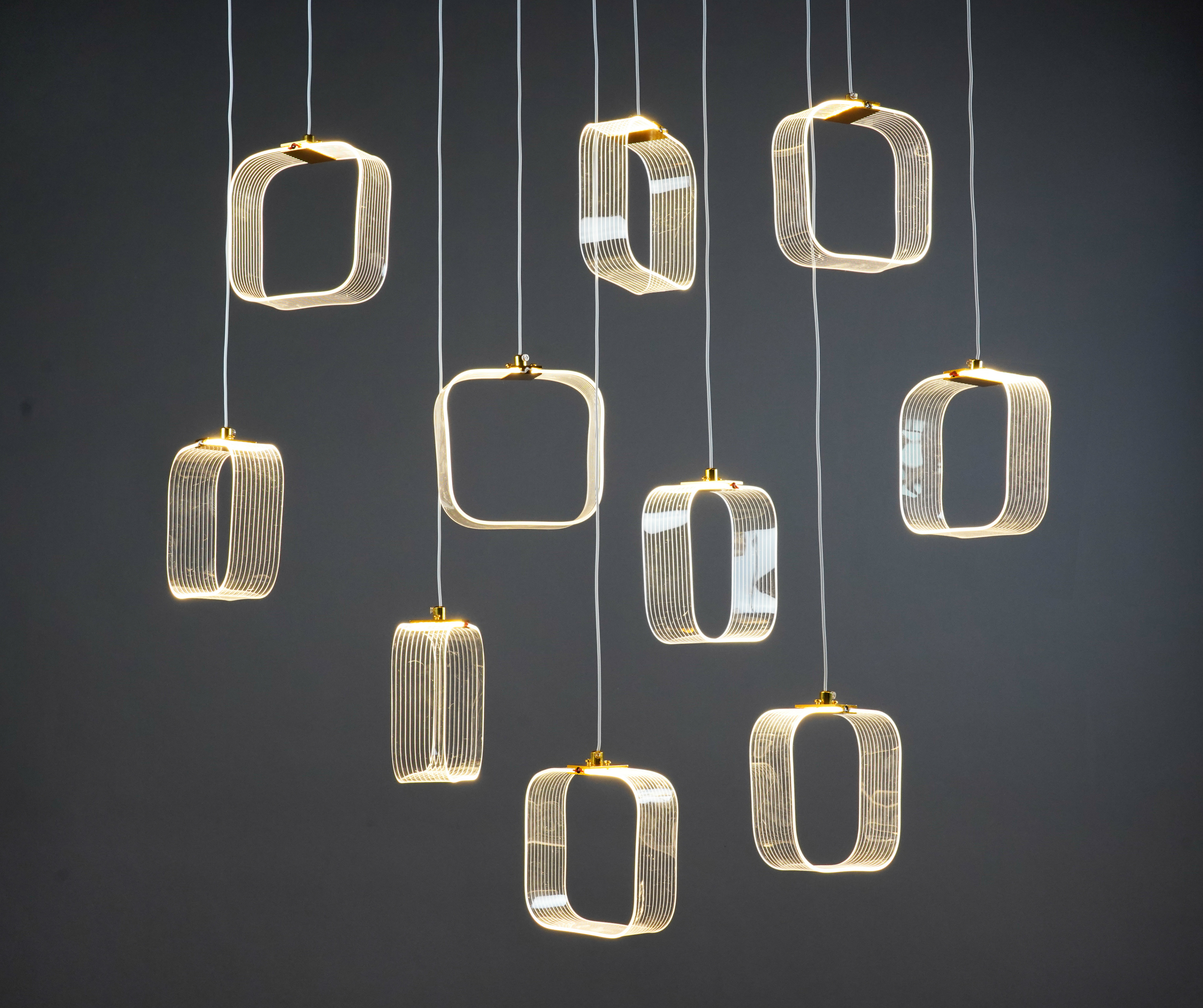 10头方形拉丝吊饰【运费自理】