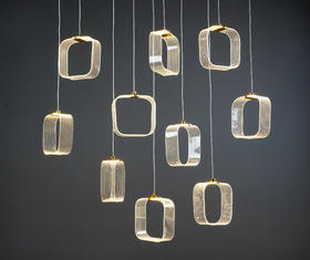 10头方形拉丝吊饰【运费自理】