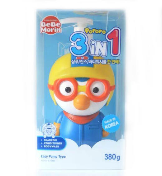 뽀로로 샴푸/린스/바디워시 3in1 380g 商品图1
