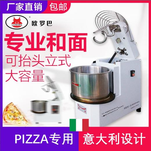 JRM10和面机6KG面团欧罗巴立式搅拌机可抬头式单相披萨专用转速和面机披萨面团6KG面粉约4公斤搓面钩和面速度特别设计适合披萨冷发酵工艺可参加披萨工艺培训 商品图0
