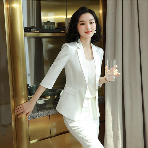 ZJ-6121夏季新款西装套裙时尚职业装套装 商品图2