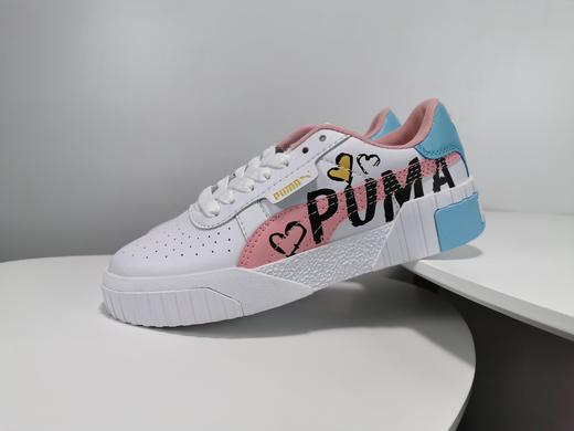 Puma SUEDE PLATFOTM GOLD 三明治小白鞋女松糕板鞋 涂鸦鸳鸯大字母 商品图1