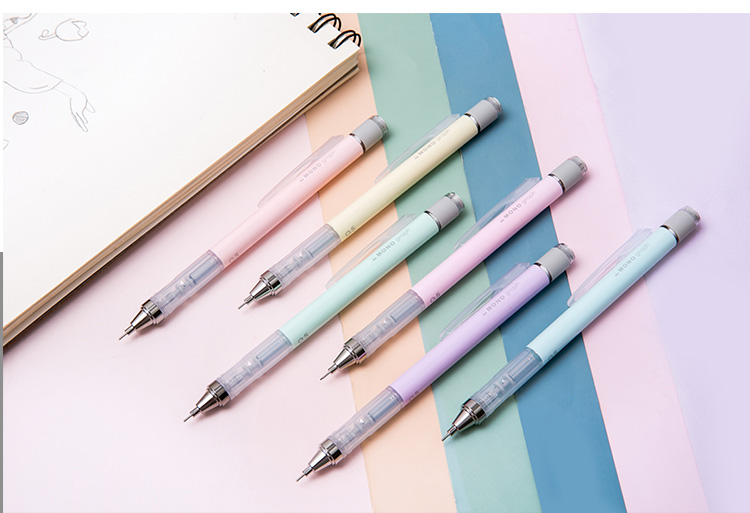 日本tombow蜻蜓mono自动铅笔05学生摇摇乐活动笔绘图专用带橡皮