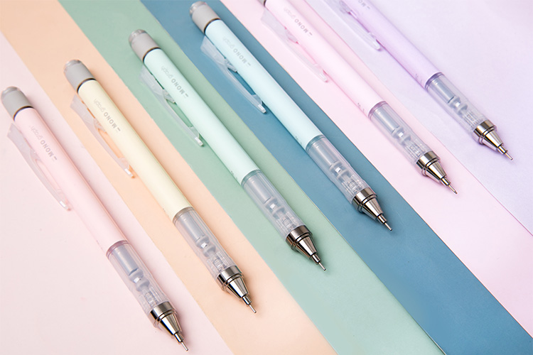 日本tombow蜻蜓mono自动铅笔05学生摇摇乐活动笔绘图专用带橡皮