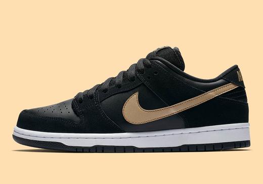Nike sb Dunk Low 棕色红勾 黑金 黑绿 黑粉 低帮滑板鞋  BQ6817-202 36--45 商品图4