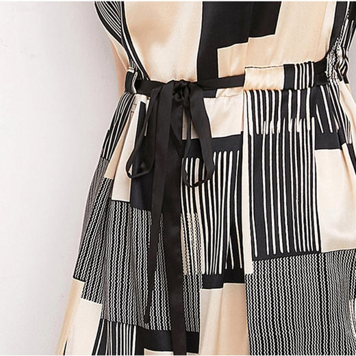 QY CZY88211桑蚕丝连衣裙印花时尚 商品图3