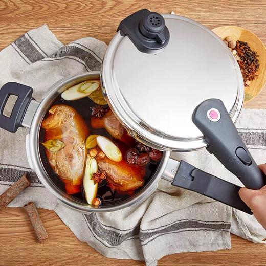 cizzle喜时 【瞬心】6L高压锅家用燃气电磁炉通用不锈钢压力锅 商品图1