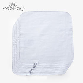 英氏婴儿新生儿擦口水巾纱布洗脸巾男女宝宝手帕5件装181B0350