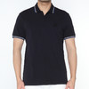 Marco Azzali 黑色小豹头刺绣POLO衫 T5259200 商品缩略图0