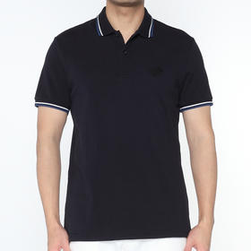 Marco Azzali 黑色小豹头刺绣POLO衫 T5259200