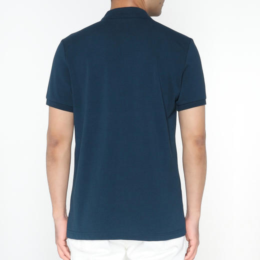 Marco Azzali 墨绿色胶印小豹子POLO衫 T5258701 商品图2