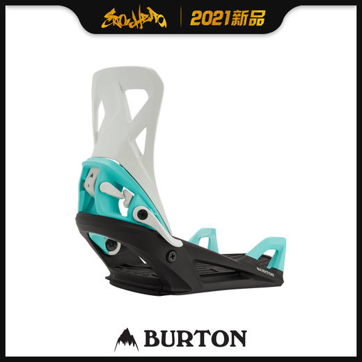 2021 BURTON STEP ON - MENS GRAY/BLACK/TEAL M 商品图0