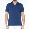 Marco Azzali 藏青色小豹头刺绣POLO衫 T5259601 商品缩略图0