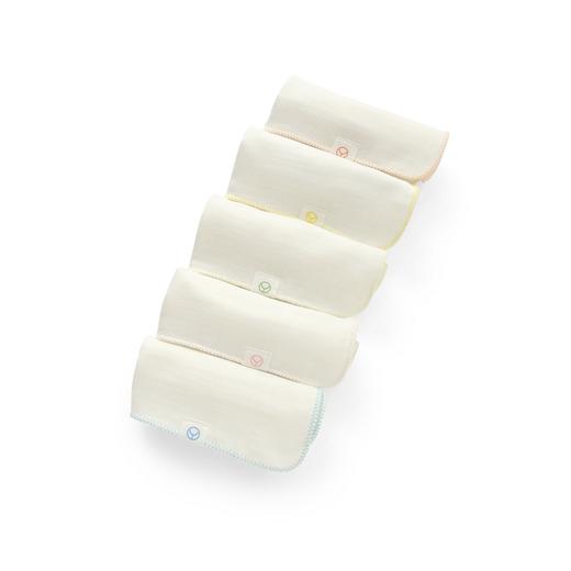 英氏婴儿新生儿擦口水巾纱布洗脸巾男女宝宝手帕5件装181B0352 商品图3