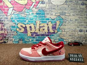 新配色出货 Nike sb DUNK LOW PRO 情人节限定 树莓紫 天鹅绒材质-电绣细节 私模档案